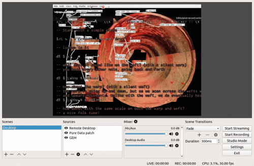 Five Days of Pure Data - Live Coding