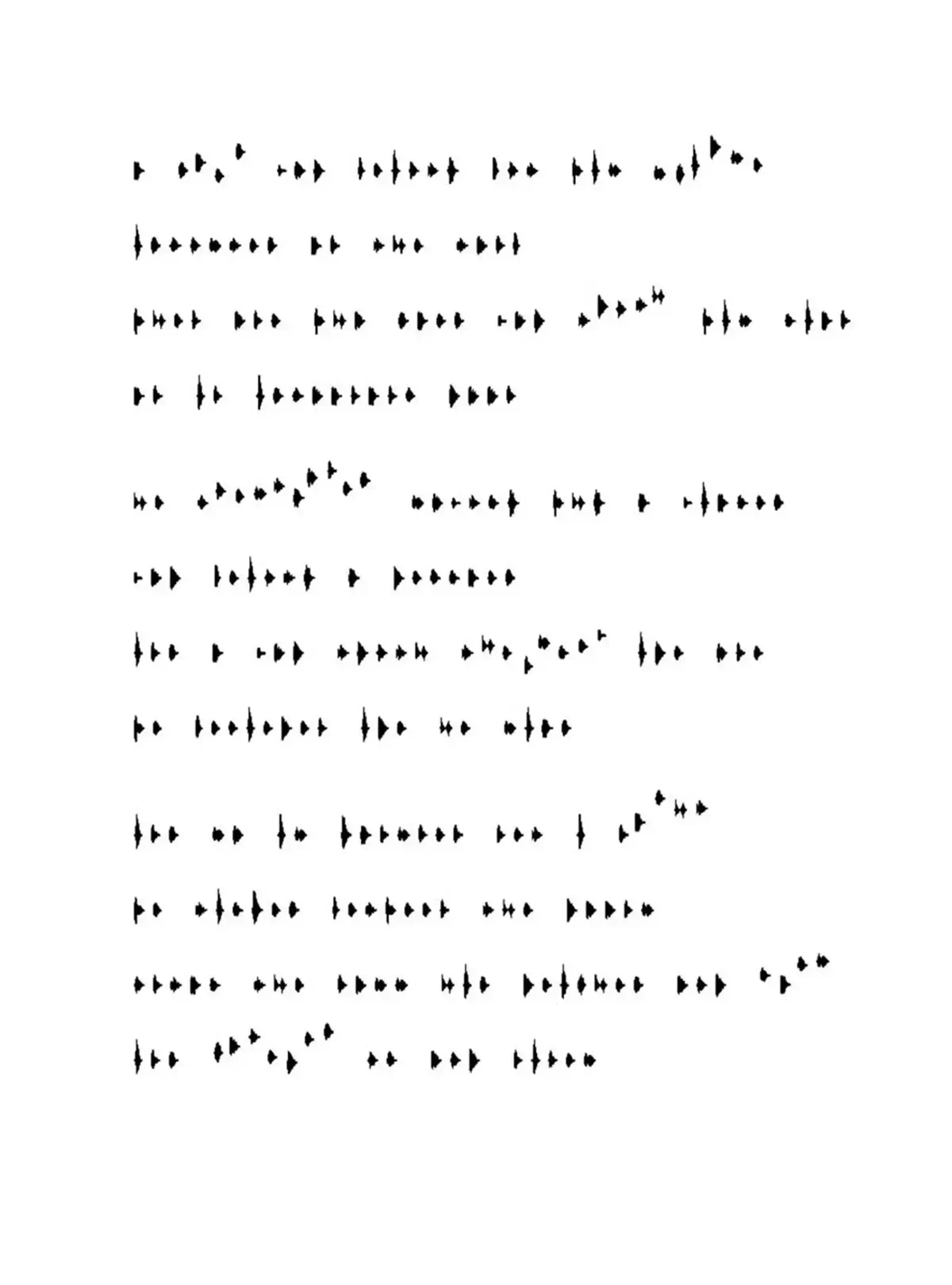 Caro Williams - Notations for a Poem in Voice Font G