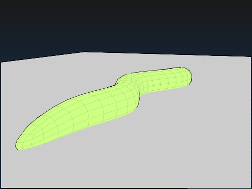 Pantograph render of a snake
