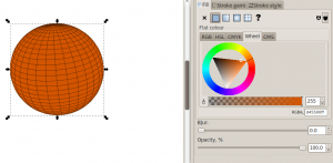 Applying fill and stroke colour