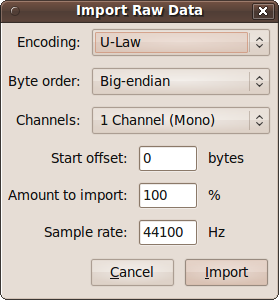 Import Raw Data